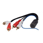 Aktywny adapter systemowy Volvo 6-pin - RCA