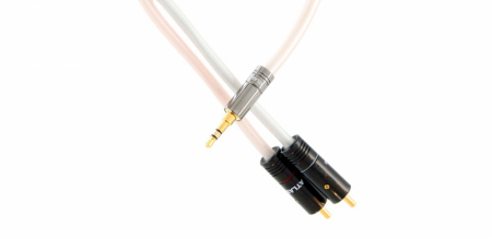 Atlas Element Metik kabel sygnałowy 3.5mm-2RCA, 2 metry w grupie Car audio / Kable / Kable 3,5 mm u BRL (104ELME35RCA2)