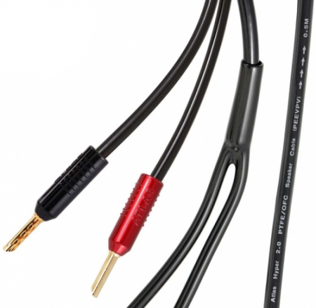 Atlas Hyper Achromatic 2.0 Z Center, zakończony kabel głośnikowy 1x1 metr w grupie Audio domowe / Kable / Kabel głośnikowy u BRL (104HYACSZ201)