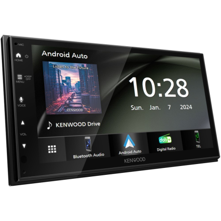Kenwood DMX5023DABS, radio samochodowe z DAB, CarPlay i Android Auto w grupie Car audio / Radio samochodowe / Double DIN u BRL (121DMX5023DABS)