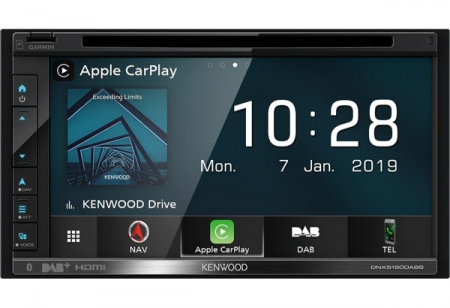 Kenwood DNX5190DABS, inteligentne radio samochodowe z nawigacją, DAB+ i odtwarzaczem CD w grupie Car audio / Radio samochodowe / Double DIN u BRL (121DNX5190DABS)