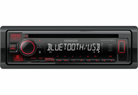 Kenwood KDC-BT460U, radio samochodowe z Bluetooth i odtwarzaczem CD w grupie Car audio / Radio samochodowe / Single DIN u BRL (121KDCBT460U)