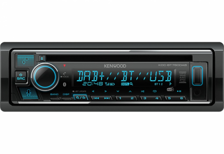 Kenwood KDC-BT760DAB, radio samochodowe z Bluetooth i DAB+ w grupie Car audio / Radio samochodowe / Single DIN u BRL (121KDCBT760DAB)