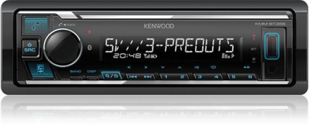 Kenwood KMM-BT358, radio samochodowe z Bluetooth i 3 parami wyjść niskopoziomowych w grupie Car audio / Radio samochodowe / Single DIN u BRL (121KMMBT358)