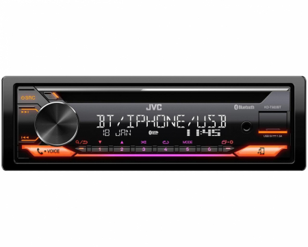 JVC KD-T922BT, radio samochodowe z Bluetooth i zestawem głośnomówiącym w grupie Car audio / Radio samochodowe / Single DIN u BRL (130KDT922BT)