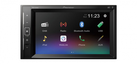 Pioneer DMH-A240DAB, radio samochodowe z Bluetooth, DAB+ i 3 parami wyjść niskopoziomowych w grupie Car audio / Radio samochodowe / Double DIN u BRL (135DMHA240DAB)