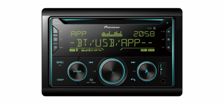 Pioneer FH-S720BT, radio samochodowe z Bluetooth, CD i 3 pary wyjść niskopoziomowych w grupie Car audio / Radio samochodowe / Double DIN u BRL (135FHS720BT)