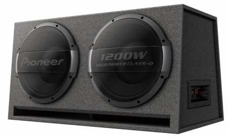 Pioneer TS-WX1220AH, aktywna obudowa basowa z portem, 2x12 cali, 600W RMS w grupie Car audio / Bas / Aktywny subwoofer u BRL (135TSWX1220AH)