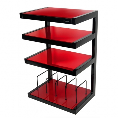 Norstone Esse Hifi Vinyl, czerwony stolik stereo w grupie Audio domowe / Akcesoria / Stojaki HiFi i meble pod sprzęt RTV u BRL (143ESSEHIFIVRED)