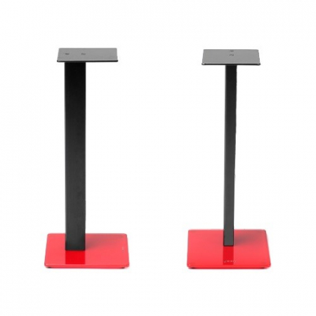 Norstone Esse Stand stojak głośnikowy o wysokości 61 cm, matowa czerń z czerwoną podstawą w grupie Audio domowe / Akcesoria / Akcesoria głośnikowe u BRL (143NORESSSTARDS)