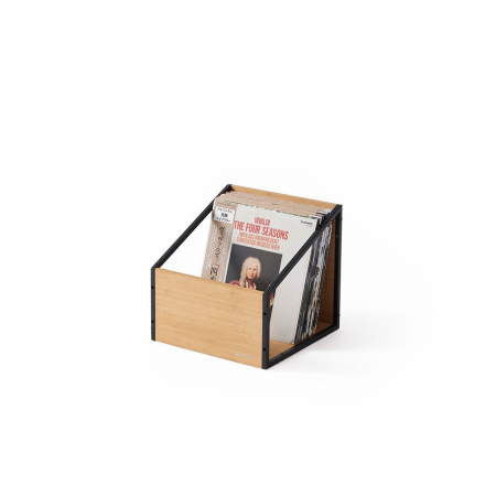 NorStone Vinyl LP Case, bambus/czarny w grupie Audio domowe / Akcesoria / Stojaki HiFi i meble pod sprzęt RTV u BRL (143NORVINLPCBKBA)