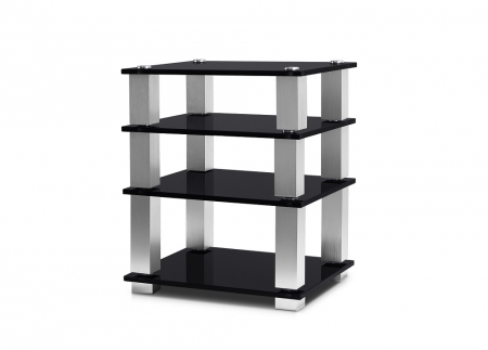 Norstone Square HiFi, rack z czterema półkami w grupie Audio domowe / Akcesoria / Stojaki HiFi i meble pod sprzęt RTV u BRL (143SQUAREHIFI)