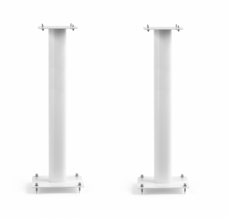 Norstone Stylum 3, stojaki głośnikowe, matowa biel, wysokość 80 cm w grupie Audio domowe / Akcesoria / Akcesoria głośnikowe u BRL (143STYLUM3WH)