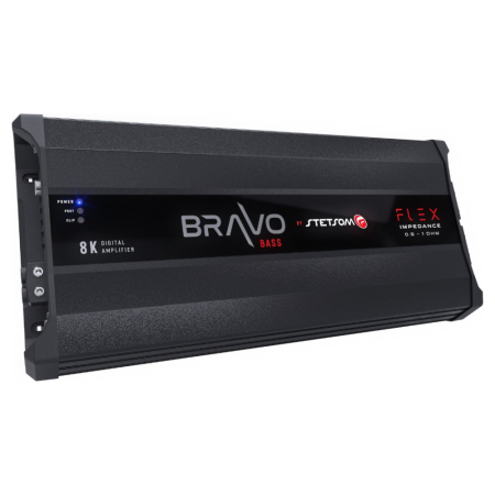 Stetsom BRAVO BASS Flex 8K 0.5~1 Ohm, monoblok w grupie Car audio / Wzmacniacze / Mono u BRL (160BRAVOFLEXBASS8K)