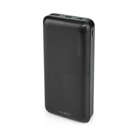 Nedis powerbank, 20 000 mAh w grupie Audio domowe / Akcesoria / Powerbanki u BRL (176BKPD20000BK)