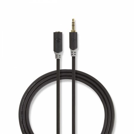 Nedis kabel AUX 3,5 mm, wtyk do gniazda w grupie Car audio / Smartfon w samochodzie / Akcesoria do telefonów u BRL (176CABW22050ATVAR)