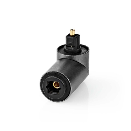 Nedis adapter kątowy TosLink, męski–żeński, 90° w grupie Audio domowe / Kable / Różne kable i adaptery u BRL (176CATB25920GY)