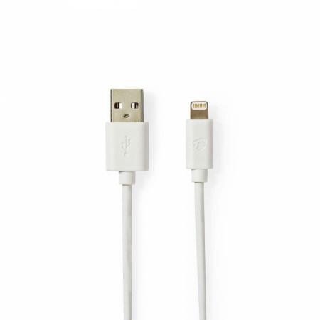 Nedis USB-A do Lightning 8 pinów. Biały w grupie Car audio / Smartfon w samochodzie / Akcesoria do telefonów u BRL (176CCBW39300WTVAR)