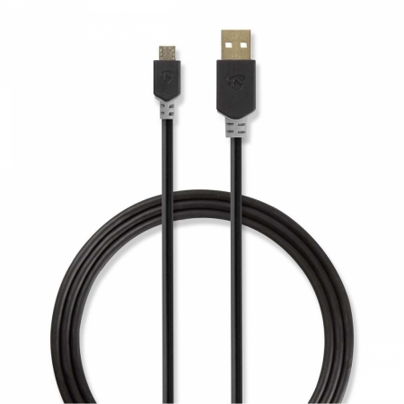 Nedis USB 2.0 USB-A wtyk do Micro-USB wtyk w grupie Car audio / Smartfon w samochodzie / Akcesoria do telefonów u BRL (176CCBW60500ATVAR)