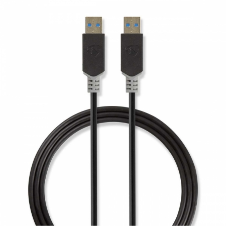 Nedis USB 3.0 USB-A wtyk do USB-A wtyk, 2 m w grupie Audio domowe / Kable / Różne kable i adaptery u BRL (176CCBW61000AT20)