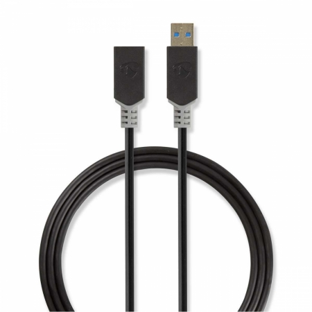 Nedis USB 3.0 USB-A wtyk do USB-A gniazdo, 2 m w grupie Audio domowe / Kable / Różne kable i adaptery u BRL (176CCBW61010AT20)