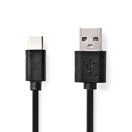 Nedis kabel USB-A do USB-C, 15 W, 2 metry w grupie Audio domowe / Kable / Różne kable i adaptery u BRL (176CCGL60600BK20)