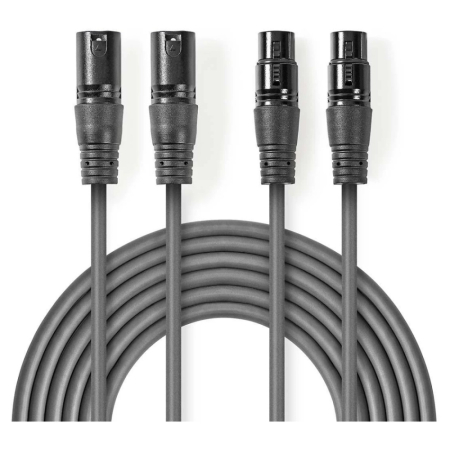 Nedis kabel XLR, 3 m w grupie Audio domowe / Kable / Kabel analogowy u BRL (176COTH15030GY30)