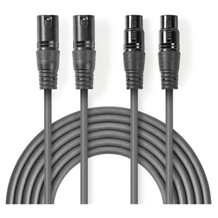 Nedis kabel XLR w grupie Audio domowe / Kable / Kabel analogowy u BRL (176COTH15030GYr)