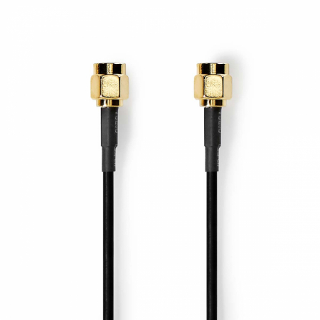 Nedis kabel antenowy SMA Wtyk-Wtyk, 2 metry, czarny w grupie Car audio / Akcesoria / DAB u BRL (176CSGL0200BK20)