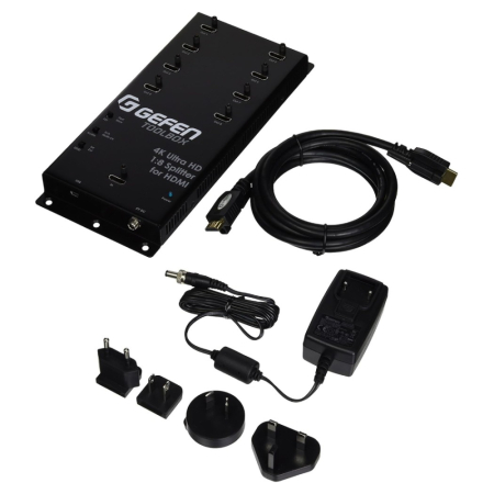 Splitter HDMI Gefen 1 do 8 z obsługą HDMI 2.0 4K, HDCP i 3D w grupie Audio domowe / Akcesoria / Akcesoria do projektora u BRL (176GTBHD4K2K148CBLK)