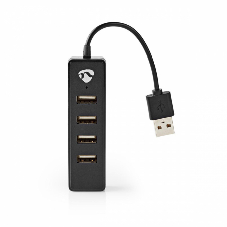 Koncentrator USB, 4-portowy w grupie Audio domowe / Kable / Różne kable i adaptery u BRL (176UHUBU2420BK)