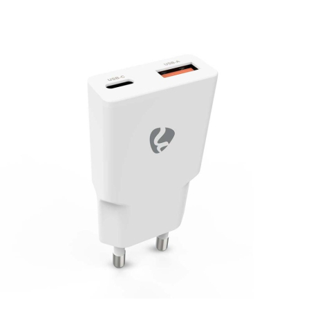 Nedis WCH-A20 GaN ładowarka ścienna 20 W, biała w grupie Car audio / Smartfon w samochodzie / Akcesoria do telefonów u BRL (176WCHA20WH)