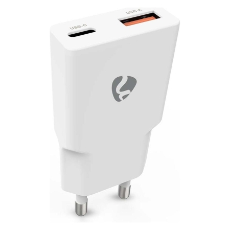 Nedis ładowarka ścienna 30 W 1x USB-C 1x USB-A, biała w grupie Nowości u BRL (176WCHA30WT)