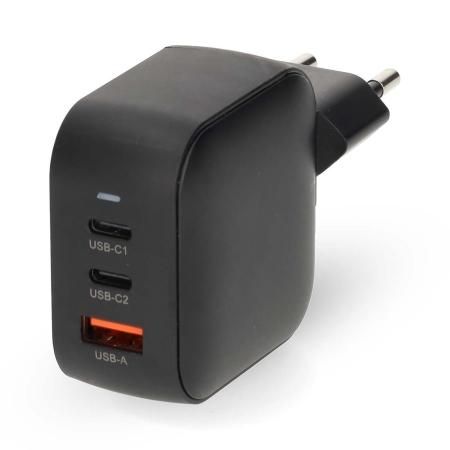 Nedis ładowarka ścienna 70 W 2x USB-C 1x USB-A, czarny w grupie Car audio / Smartfon w samochodzie / Akcesoria do telefonów u BRL (176WGCHA70WBK)