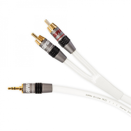 Supra BiLine-MP 3,5 mm - 2RCA biały, 12 metrów w grupie Nowości u BRL (215BILINEMPWH12M)