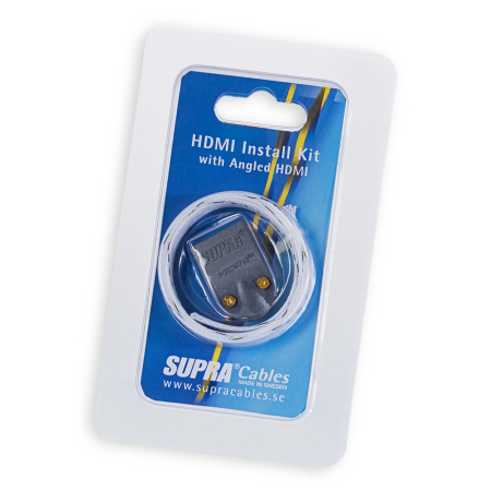 Supra HDMI Install Kit MET-B / BRAID, kątowa osłona i koszulka na kabel w grupie Nowości u BRL (215HDMIKIT)