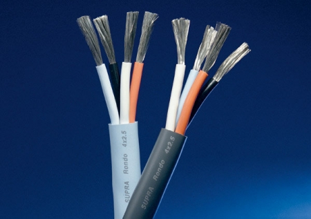 Supra Rondo 4x2.5 kabel głośnikowy, bi-wire/bi-amp w grupie Audio domowe / Kable / Kabel głośnikowy u BRL (215RONDO4X2.5V)
