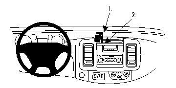 Brodit wzmocniony ProClip, Nissan/Opel/Renault w grupie Car audio / Co pasuje do mojego samochodu / Renault / Trafic / Trafic 2001-2014 u BRL (240213461)