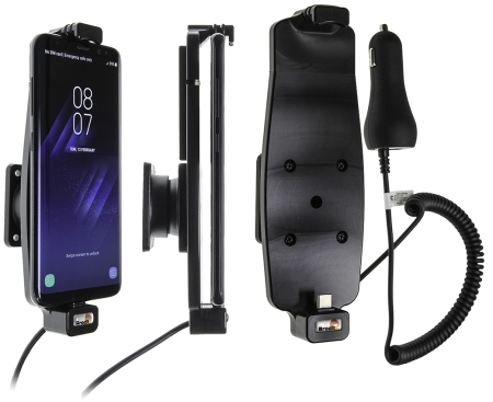 Uchwyt aktywny Brodit z wtyczką do gniazda zapalniczki, Samsung Galaxy S8/S9 w grupie Car audio / Smartfon w samochodzie / Uchwyty na telefon u BRL (240512964)