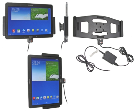 Uchwyt aktywny Brodit do stałej instalacji, Samsung Galaxy Note 10.1 (2014 Edition) SM-P6000/SM-P6050 w grupie Car audio / Smartfon w samochodzie / Uchwyty na telefon u BRL (240513598)
