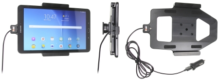 Brodit aktywny uchwyt z kablem USB i adapterem do gniazda zapalniczki, Samsung Galaxy Tab E 9.6 w grupie Car audio / Smartfon w samochodzie / Uchwyty na telefon u BRL (240521821)