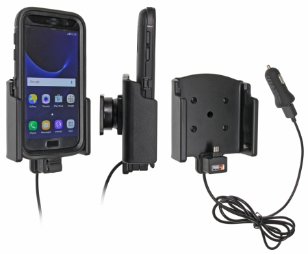 Brodit aktywny uchwyt z kablem USB i adapterem do gniazda zapalniczki, Samsung Galaxy S7 w grupie Car audio / Smartfon w samochodzie / Uchwyty na telefon u BRL (240521891)