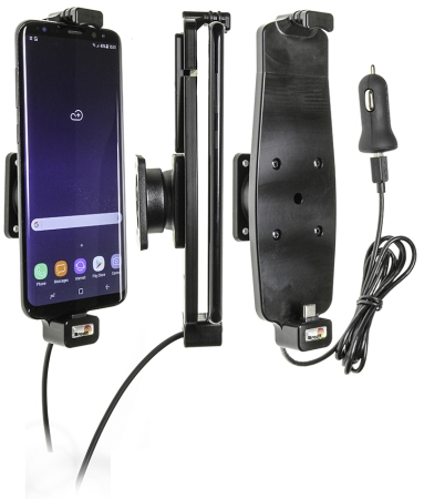 Aktywny uchwyt Brodit z kablem USB i adapterem do gniazda zapalniczki, Samsung Galaxy S10+/S8+/S9+ w grupie Car audio / Smartfon w samochodzie / Uchwyty na telefon u BRL (240521965)