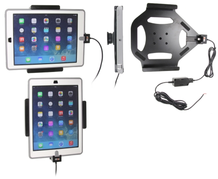 Aktywny uchwyt Brodit do stałej instalacji, Apple iPad 5th Gen (A1822, A1823)/9.7 6th Gen (A1893, A1954)/9.7 New/Air (A1474, A1475, A1476) w grupie Car audio / Smartfon w samochodzie / Uchwyty na telefon u BRL (240527600)