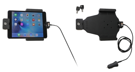 Brodit uchwyt z zamkiem na klucz, Apple iPad Mini 2019/4 (A1538, A1550)/5th Gen (A2124, A2125, A2126, A2133) w grupie Car audio / Smartfon w samochodzie / Uchwyty na telefon u BRL (240535793)