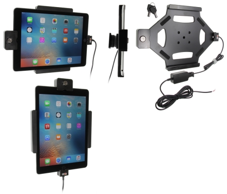 Brodit uchwyt z zamkiem na klucz, Apple iPad Air 2 (A1566, A1567)/Pro 9.7 (A1673, A1674, A1675) w grupie Car audio / Smartfon w samochodzie / Uchwyty na telefon u BRL (240536684)