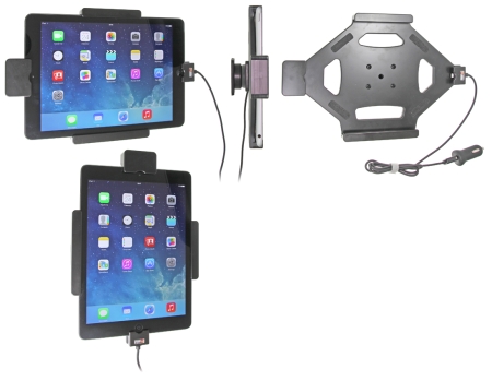 Uchwyt Brodit z blokadą sprężynową, Apple iPad 5th Gen (A1822, A1823)/9.7 6th Gen (A1893, A1954)/9.7 New/Air (A1474, A1475, A1476) w grupie Car audio / Smartfon w samochodzie / Uchwyty na telefon u BRL (240546577)