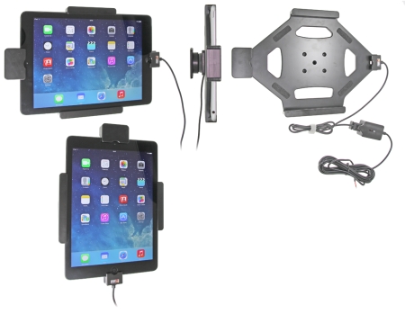 Uchwyt Brodit z blokadą sprężynową, Apple iPad 5th Gen (A1822, A1823)/9.7 6th Gen (A1893, A1954)/9.7 New/Air (A1474, A1475, A1476) w grupie Car audio / Smartfon w samochodzie / Uchwyty na telefon u BRL (240547577)