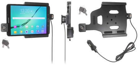 Uchwyt Brodit z blokadą na klucz, Samsung Galaxy Tab S2 8.0 SM-T713 /SM-T719 w grupie Car audio / Smartfon w samochodzie / Uchwyty na telefon u BRL (240552781)