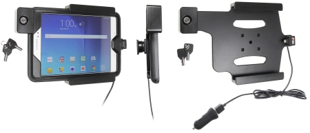 Uchwyt Brodit z blokadą na klucz, Samsung Galaxy Tab A 8.0 (2015) SM-T350 w grupie Car audio / Smartfon w samochodzie / Uchwyty na telefon u BRL (240552852)